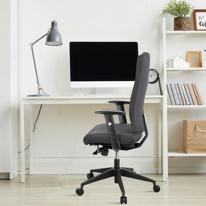 hjh OFFICE PRO-TEC 300 Profi Bürodrehstuhl Stoff Grau