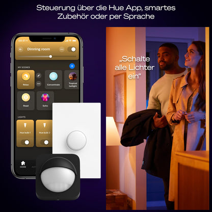 Philips Hue Devote LED-Panel, rund, 30 cm, weiss, 2er-Pack