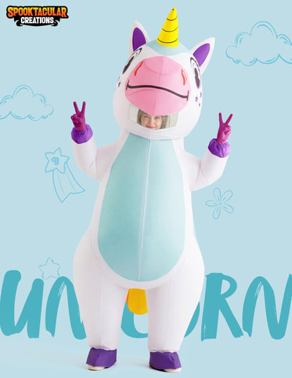 Spooktacular Creations Aufblasbares Einhorn Kostüm, Erwachsene