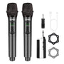 talomen K60-2 Funkmikrofon Set – kabelloses Handmikrofon mit Empfänger und 6,35-mm-Stecker