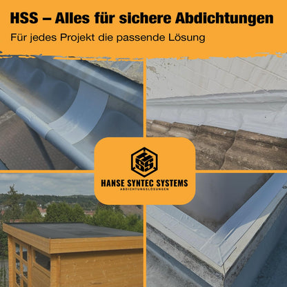 HSS Dach Reparaturband selbstklebend – Schwarz 150mm x 5m