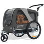 Tiggo DOGGYHUT Premium Large Hundefahrradanhänger 2in1 bis 35 kg