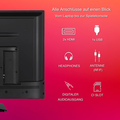 TELEFUNKEN XF32N750M LED TV - 32 Zoll Full HD, Schwarz