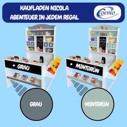 Coemo Kaufladen Nicola Kinder Kaufmannsladen Holz - Grün