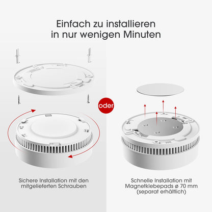 X-Sense SD2J0AX Rauchmelder – 10er Set, 10 Jahre Batterie