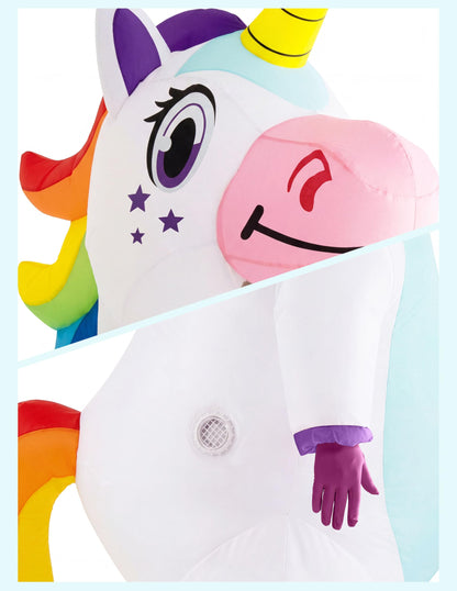 Spooktacular Creations Aufblasbares Einhorn Kostüm, Erwachsene