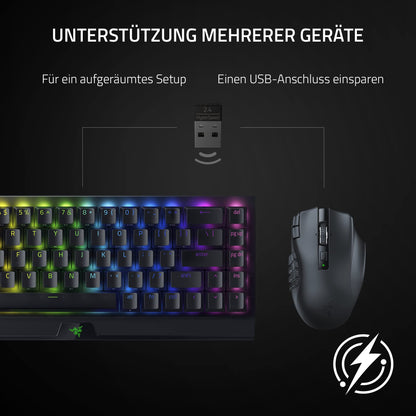 Razer Naga V2 HyperSpeed Gaming Maus - Schwarz