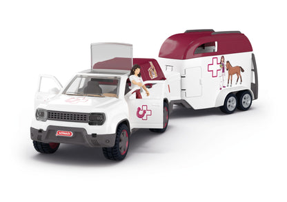 schleich HORSE CLUB Mobile Tierärztin mit Anhänger Set 42704