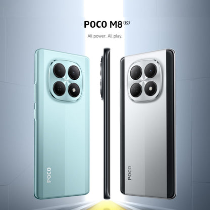 XIAOMI Poco M8 5G Smartphone, 8 GB RAM + 256 GB, Silber