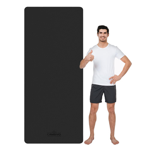 CAMBIVO Yogamatte XXL 213 x 81 cm, 6 mm TPE, rutschfest, rechteckige Form für Yoga und Pilates