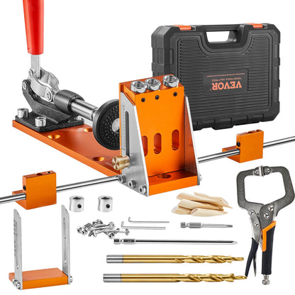 VEVOR Taschenloch-Bohrschablone Set XRS040 – Bohrhilfe für Holz