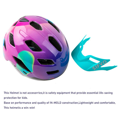 SIFVO Kinderfahrradhelm mit abnehmbarem Visier, 50–57 cm