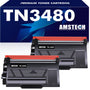 Amstech TN-3480 Toner kompatibel für Brother, schwarz, 2er-Pack – zwei schwarze Tonerkartuschen
