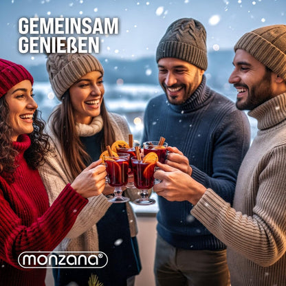 MONZANA Glühweinkocher 6,8L Heissgetränkespender Edelstahl