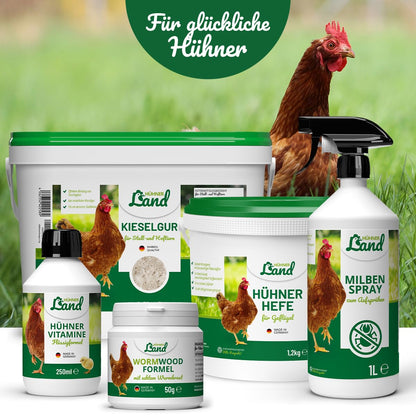 HÜHNER Land Milbenspray Hühner XL Set 6L inkl. Sprühflasche