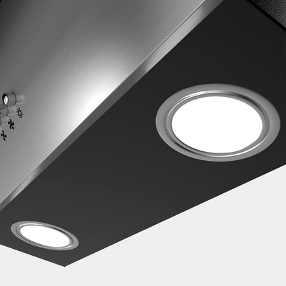 CIARRA CBCB6736C Dunstabzugshaube Kopffrei 60cm Schwarz