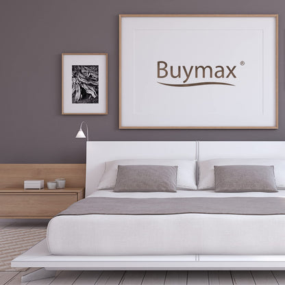 Buymax® Bettwäsche 135x200 100% Baumwolle 4-Teilig Bettbezug - Bettwäsche-Sets 135 x 200cm mit 2 mal Kissenbezüge 80x80cm, ÖKO-TEX Renforcé-Bettdeckenbezüge Set mit Reißverschluss