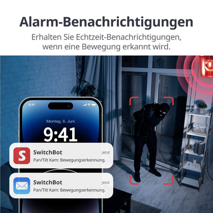 SwitchBot Pan/Tilt Cam Plus 3K WLAN Überwachungskamera für innen