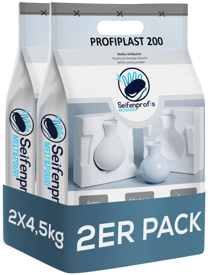 Seifenprofis Profiplast 200 Giesspulver weiss 9 kg lufthärtend