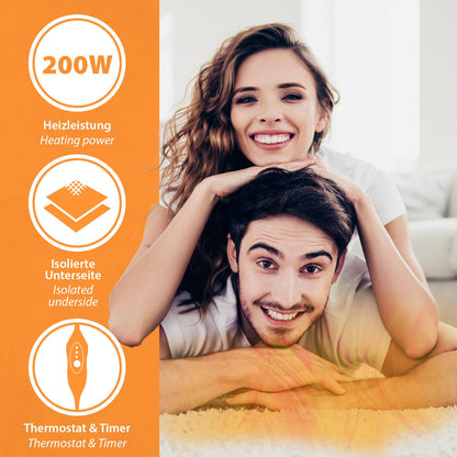 Mi-Heat Beheizbare Teppich-Unterlage 100x140cm Heizteppich