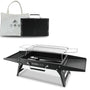 Charmline Holzkohlegrill faltbar, tragbarer Campinggrill schwarz aus legiertem Stahl