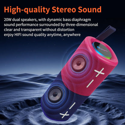 CYBORIS YGS-S18 2-in-1 Bluetooth-Lautsprecher, teilbar, IPX6, 20 W