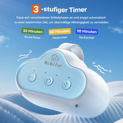 Robofun Kinderwagenschaukler Einschlafhilfe Baby mit USB-C & Timer