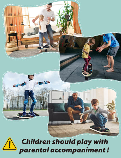 Sportneer Balance Board für Kinder, Wobble Board mit Rolle