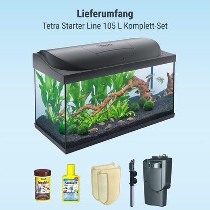Tetra Starter Line 105 L Aquarium Komplett-Set Tag/Nacht LED