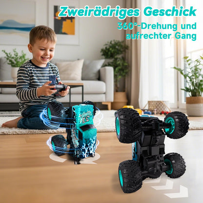 PENGBU RC Monstertruck ferngesteuert 1:20, 2,4 GHz, LED, blau