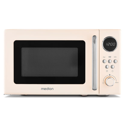 MEDION Retro Mikrowelle MD15000 - 20L 800W Digital Beige