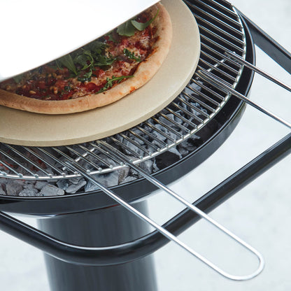 Barbecook Loewy 50 Holzkohlegrill mit Windschutz Schwarz