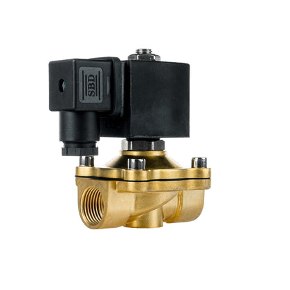 FSA Messing Magnetventil 1/2" 230V AC Viton stromlos geschlossen