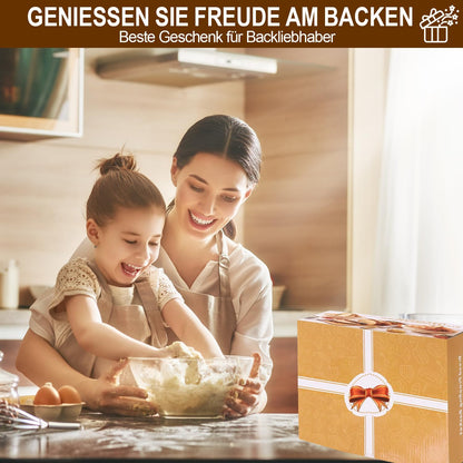 RIZENCE Sauerteig Starter Set mit Gärkörbchen, Brotbackzubehör