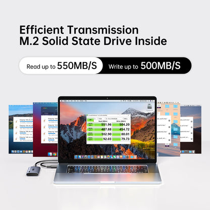 SSK SD450 Externe SSD 256GB, USB 3.2 Gen2, bis zu 550 MB/s