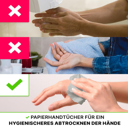 ARNOMED Papierhandtücher ZZ-Falz, 25 x 23 cm, 10000 Stück, 1-lagig