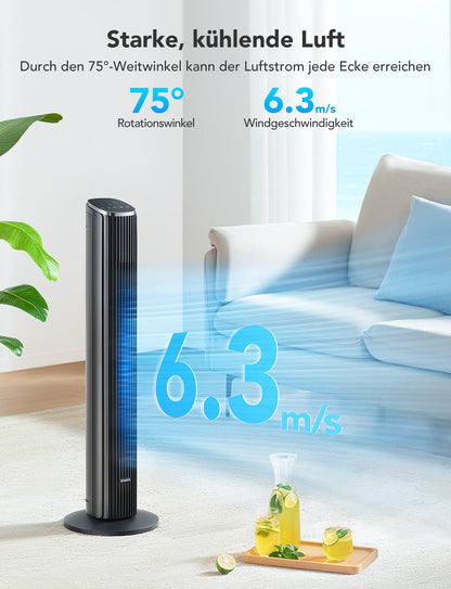 GoveeLife Smart Turmventilator H7106 mit App- und Sprachsteuerung