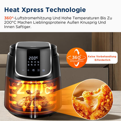 Midea MF-CN40C2 Heissluftfritteuse 4L - Airfryer 1500W