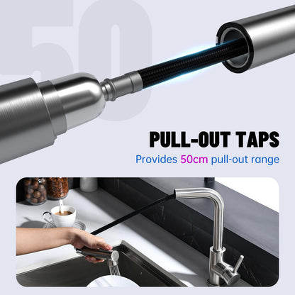 APPASO Niederdruck Ausziehbare Küchenarmatur - 2 Strahlarten