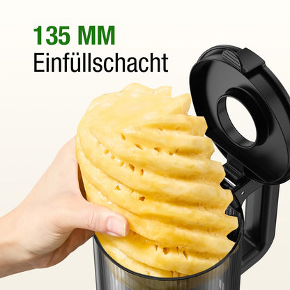 TUUMIIST Slow Juicer Entsafter - Extragrosser 135mm Einfüllschacht