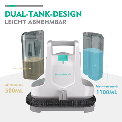 HAUSHOF StainZapper Fleckenreiniger Waschsauger – Weiss/Grau