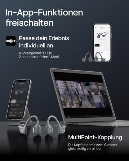 SHOKZ OpenRun Pro 2 Mini Knochenschall-Sportkopfhörer, Schwarz