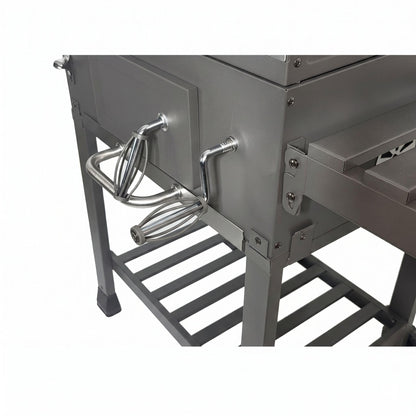 ACTIVA Angular Guss Holzkohlegrill mit Gusseisenrost und Abdeckhaube