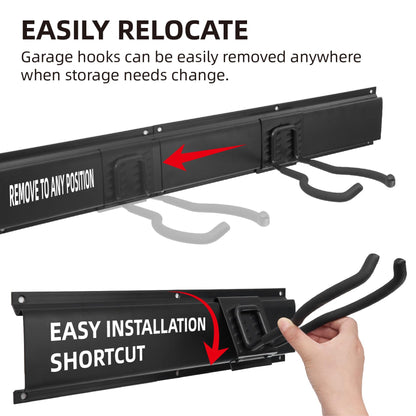 Sinoer Garagen-Wandregal Werkzeug-Management – 12 Haken