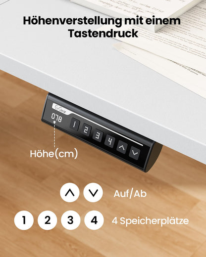 ErGear Elektrischer Steh-Sitz-Schreibtisch 120x60 cm