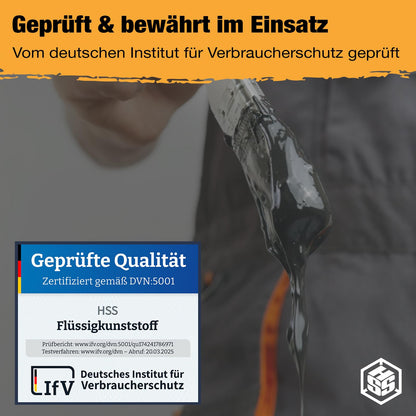 HSS Flüssigkunststoff Abdichtung Reparatur – Transparent 800g