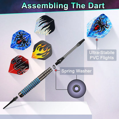 Mejasg Elektronische Dartscheibe – Deutsche Stimme, LCD