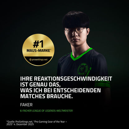 Razer Viper V4 Pro – kabellose E-Sport-Gaming-Maus, 50 g, Weiss