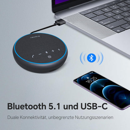 N newline Konferenzlautsprecher mit Mikrofon, Bluetooth und USB-C