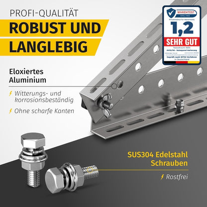 Avoltik Balkonkraftwerk Halterung 2er Set für Solarmodule, 0-90°
